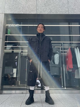 「原宿」｜「アイテム（ブルゾン）」を使った、natsushiさん（メンズ・175cm）の冬コーディネート