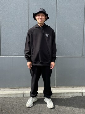 「原宿」｜「アイテム（パーカー）」を使った、natsushiさん（メンズ・175cm）の秋コーディネート