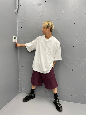 「A4A（エーフォーエー）のアイテム」を使った、natsushiさん（メンズ・175cm）の夏コーディネート