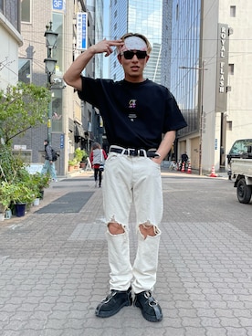 「soe（ソーイ）のアイテム」を使った、natsushiさん（メンズ・175cm）の春コーディネート