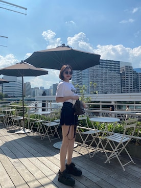 「STELLA McCARTNEY（ステラマッカートニー）のアイテム（ローファー）」を使った、ほさん（レディース・162cm）の夏コーディネート