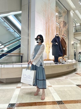 Fray I D フレイアイディー のワンピース ブルー系 を使った人気ファッションコーディネート Wear