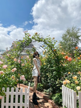 「STELLA McCARTNEY（ステラマッカートニー）のアイテム（ローファー）」を使った、ほさん（レディース・162cm）の夏コーディネート