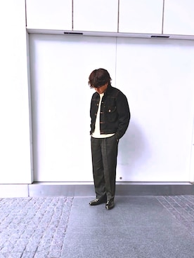 「Lee（リー）のアイテム（デニムジャケット）」を使った、k-staさん（メンズ・174cm）の春コーディネート