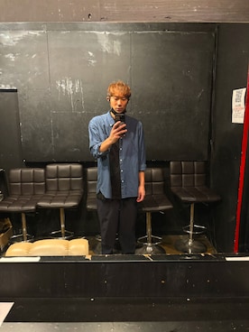 「アイテム（シャツ/ブラウス）」を使った、そーし　芸人さん（メンズ・179cm・30代）の冬コーディネート