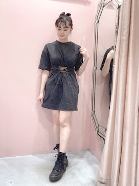 「LILICIOUS」｜「アイテム（ワンピース/ドレス）」を使った、ゆずさん（レディース・155cm）の夏コーディネート