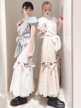 「lilLilly（リルリリー）のアイテム」を使った、ゆずさん（レディース・155cm）の秋コーディネート