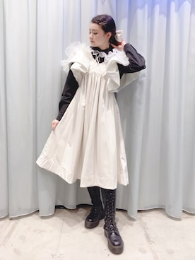 「LILICIOUS」｜「アイテム（ワンピース/ドレス）」を使った、ゆずさん（レディース・155cm）の秋コーディネート