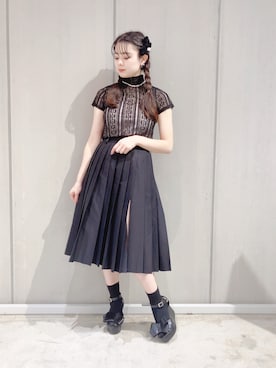 「リルリリー」｜「アイテム（アクセサリー）」を使った、ゆずさん（レディース・155cm）の夏コーディネート