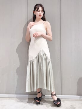 「LILICIOUS」｜「アイテム（ワンピース/ドレス）」を使った、ゆずさん（レディース・155cm）の夏コーディネート