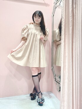 「LILICIOUS」｜「アイテム（ワンピース/ドレス）」を使った、ゆずさん（レディース・155cm）の夏コーディネート