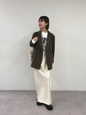 「アイテム（バックパック/リュック）」を使った、yuinaさん（レディース・159cm）の秋コーディネート