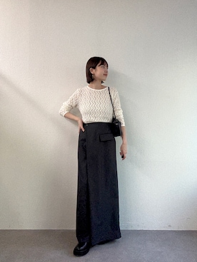 「ラップスカート」｜yuinaさん（レディース・159cm）の秋コーディネート