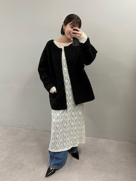 「アイテム（ワンピース/ドレス）」を使った、yuinaさん（レディース・159cm・20代）の秋コーディネート