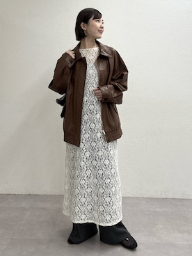 yuinaさん（レディース・159cm）の冬コーディネート