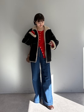 「アイテム（その他アウター）」を使った、yuinaさん（レディース・159cm・20代）の冬コーディネート