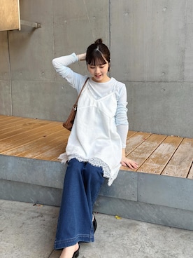 「アイテム（トートバッグ）」を使った、yuinaさん（レディース・159cm・20代）の冬コーディネート