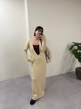 「お洒落さんとつながりたい」｜「アイテム（スリッポン）」を使った、yuinaさん（レディース・159cm）の秋コーディネート