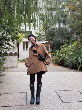 「アイテム（ピーコート）」を使った、yuinaさん（レディース・159cm・20代）の秋コーディネート