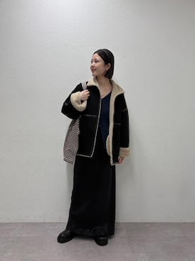 「アイテム（その他アウター）」を使った、yuinaさん（レディース・159cm・20代）の秋コーディネート