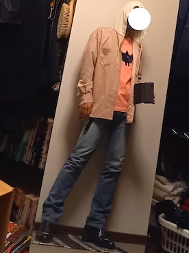 「SHAREEF（シャリーフ）のアイテム（ブーツ）」を使った、ダイテンさん（メンズ・174cm）の春コーディネート