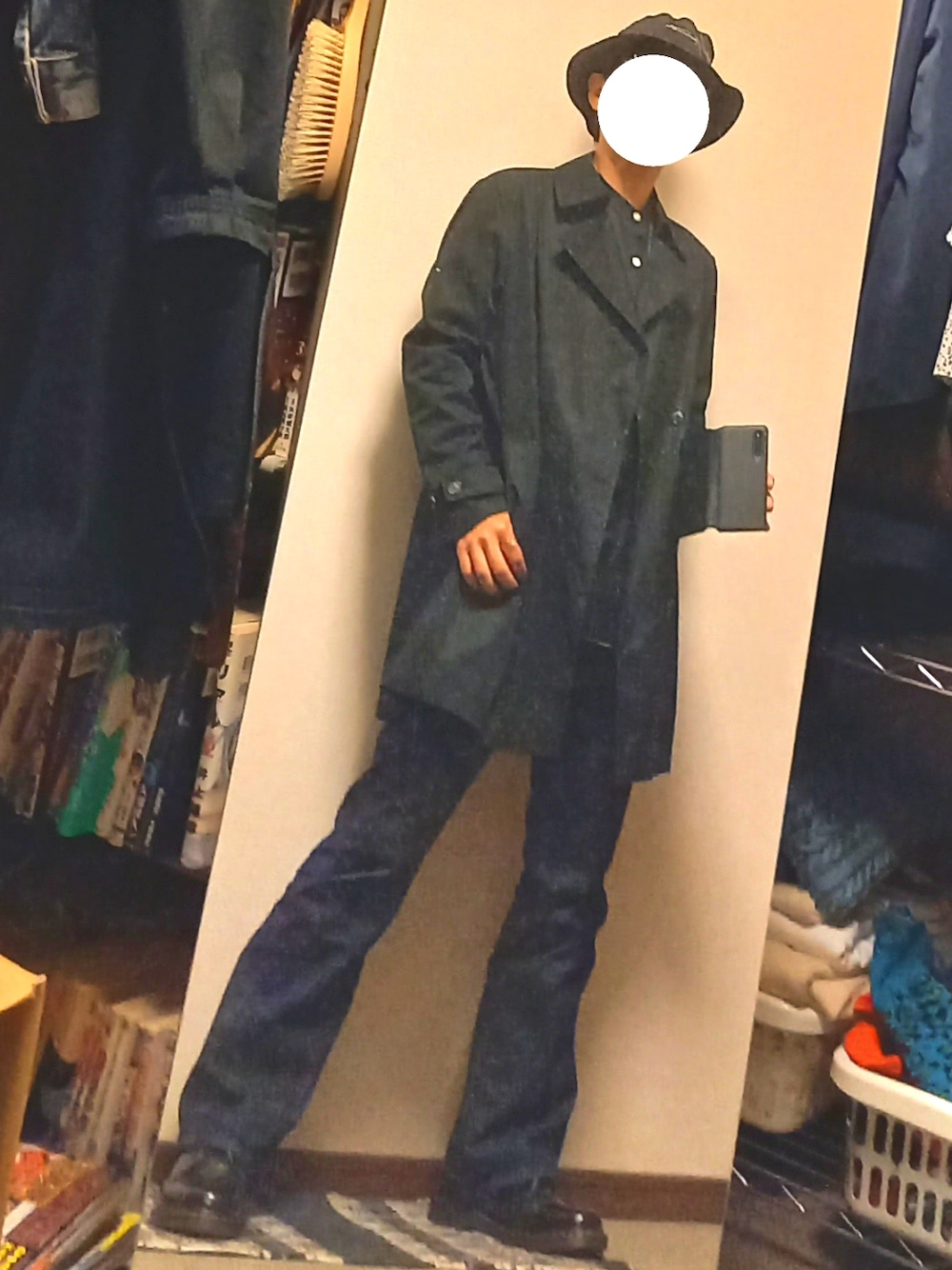 コムサメン上質ウールメルトンコート/COMME CA MEN セール】 ウールメルトン ジャケットコート （ステンカラー