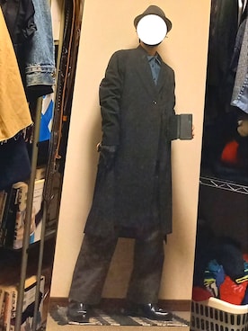 「SHAREEF（シャリーフ）のアイテム（ブーツ）」を使った、ダイテンさん（メンズ・174cm）の冬コーディネート