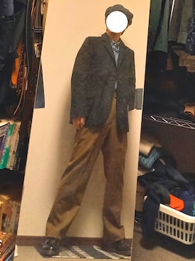 「FRANK LEDER（フランクリーダー）のアイテム（ジャケット/アウター）」を使った、ダイテンさん（メンズ・174cm）の秋コーディネート
