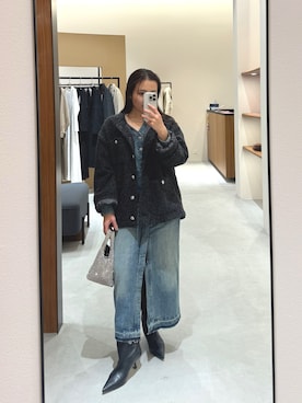 linaさん（レディース・156cm）の冬コーディネート