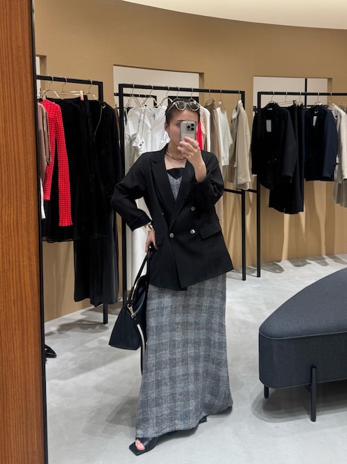 Loungedress（ラウンジドレス） ワンピース チェックリネンキャミ