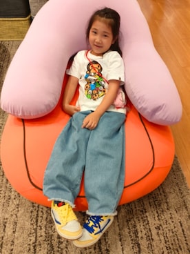 「アイテム（トップス）」を使った、anさん（キッズ・110cm）の夏コーディネート