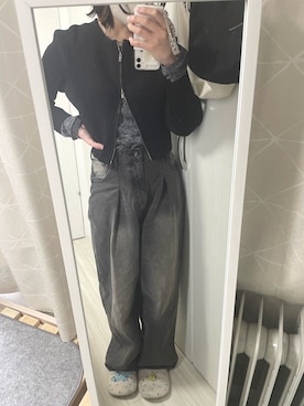 「ジーナシス」｜「アイテム（パンツ）」を使った、Rminさん（レディース・156cm）の春コーディネート