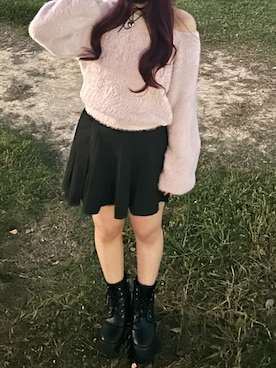 「SPINNS(スピンズ)のアイテム(スカート)」を使った、♥さん(レディース・154cm)の秋コーディネート