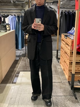 「Toironier（トワロニエ）のアイテム（ジャケット/アウター）」を使った、kさん（メンズ・169cm）の冬コーディネート