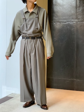 「saby（サバイ）のアイテム（オールインワン・サロペット）」を使った、kさん（メンズ・170cm）の冬コーディネート