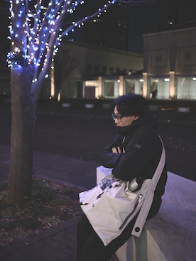 「Y-3（ワイスリー）のアイテム」を使った、hideさん（メンズ・170cm）の春コーディネート