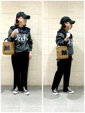 「USINE（ユジーヌ）のアイテム」を使った、 mayuminさん（レディース・153cm）の春コーディネート