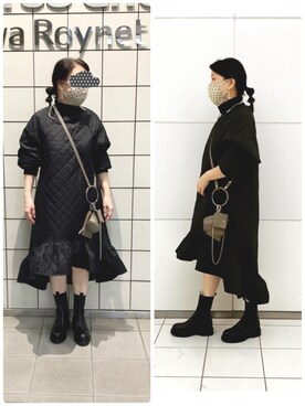 「SHIPS（シップス）のアイテム（ブーツ）」を使った、 mayuminさん（レディース・153cm）の秋コーディネート