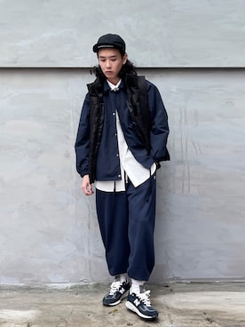 「国潮」｜ffflea👾さん（メンズ・178cm）の冬コーディネート