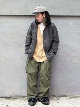 「BEAMS（ビームス）のアイテム（サンダル）」を使った、ffflea👾さん（メンズ・178cm）の秋コーディネート