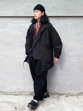 「BEAMS（ビームス）のアイテム（サンダル）」を使った、ffflea👾さん（メンズ・178cm）の秋コーディネート