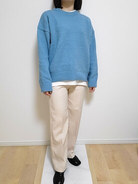 「feepur（フェピュール）のアイテム（スラックス）」を使った、-R-さん（レディース・161cm）の春コーディネート