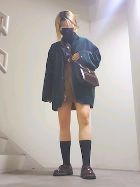 「ドン・キホーテ（ドンキホーテ）のアイテム（ジャケット/アウター）」を使った、ささきさん（レディース・155cm）の秋コーディネート