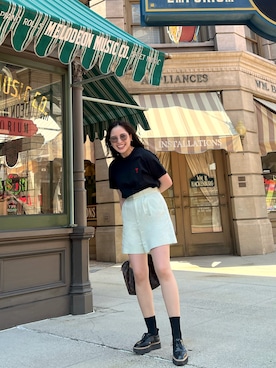 「USJコーデ」｜Horiuchi Yunaさん（レディース・155cm）の夏コーディネート