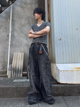 「Forte（フォルテ）（フォルテ）のWest Side Modern Necklace/ウエストサイドモダンネックレス（ネックレス）」を使った、ともき / 畳屋さんさん（メンズ・174cm・20代）の夏コーディネート