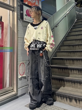 「アイテム（ホワイト系）」を使った、ともき / 畳屋さんさん（メンズ・174cm）の秋コーディネート