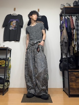 「y2k」｜ともき / 畳屋さんさん（メンズ・173cm・20代）の夏コーディネート