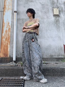 「DIESEL（ディーゼル）のアイテム」を使った、ともき / 畳屋さんさん（メンズ・174cm）の夏コーディネート