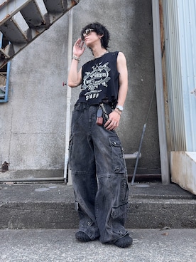 「グランジ」｜ともき / 畳屋さんさん（メンズ・174cm）の秋コーディネート