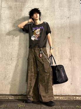 「アイテム（ボストンバッグ）」を使った、ともき / 畳屋さんさん（メンズ・174cm）の秋コーディネート